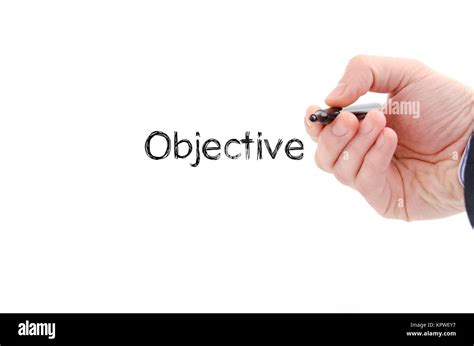 Objective Text Concept Stock Photo Alamy