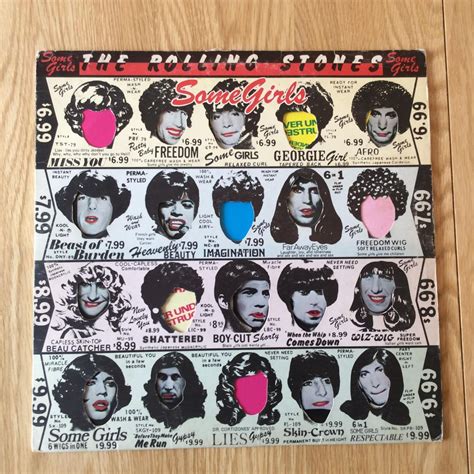 Rolling Stones Some Girls Vinyl Lp 1978 Issue Die Cut Sleeve Vintage
