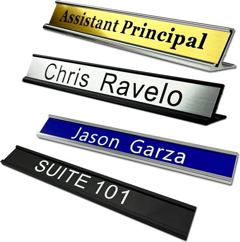 Icomecn Personalized Name Plate With Wall Or Desk Holder