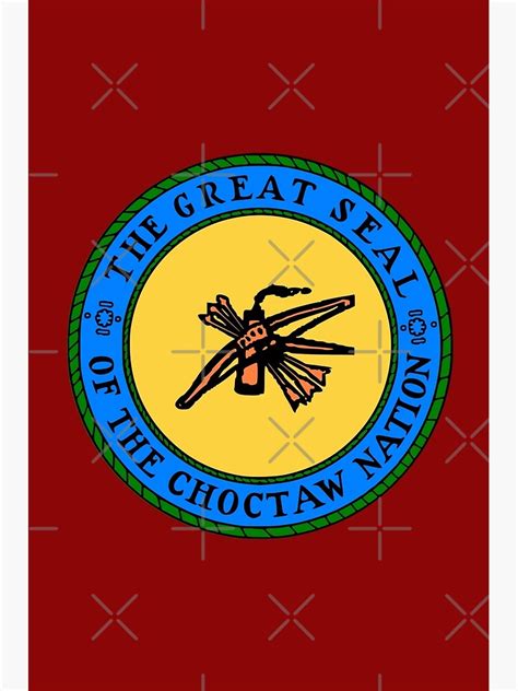 The Great Seal Of The Choctaw Nation Poster For Sale By Pop Pop P Pow