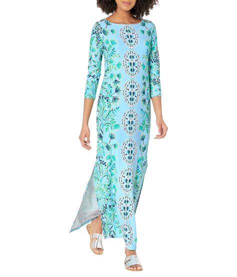 Lilly Pulitzer Upf 50 Chillylilly Seralina Maxi Dress In Blue Lyst