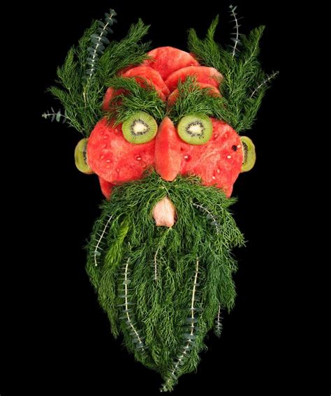 Fresh Faces Sculptural Faces Made From Fruits And Vegetables