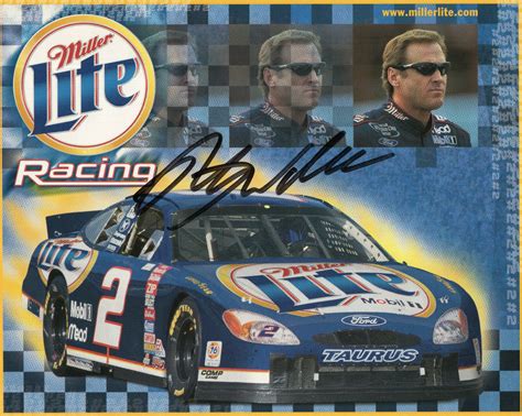 Rusty Wallace Hand Signed 8x10 Color Photocoa Great Nascar Driver