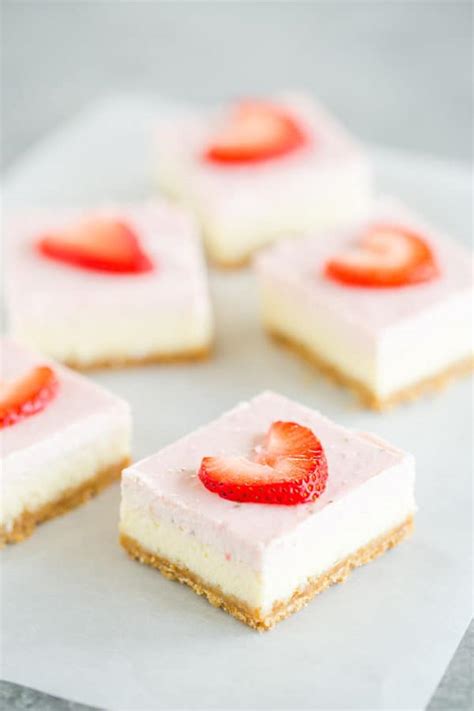 Strawberry Cheesecake Bars Brown Eyed Baker