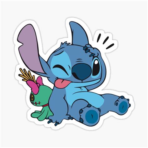 Stitch And Doll Sticker For Sale By Falchi Redbubble
