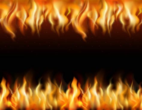Just download this fire image editor and edit pictures with free fire frame. Free Vector | Fire tileable realistic borders set on black ...