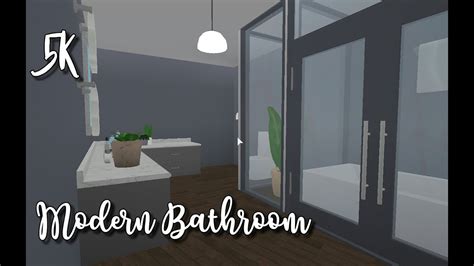 Bloxburg Modern Bathroom 5k 🎀 Youtube