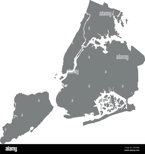 New York Boroughs Map Hi Res Stock Photography And Images Alamy