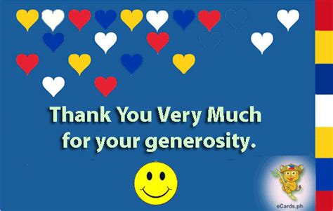 Thank You For Your Generosity Quotes Quotesgram