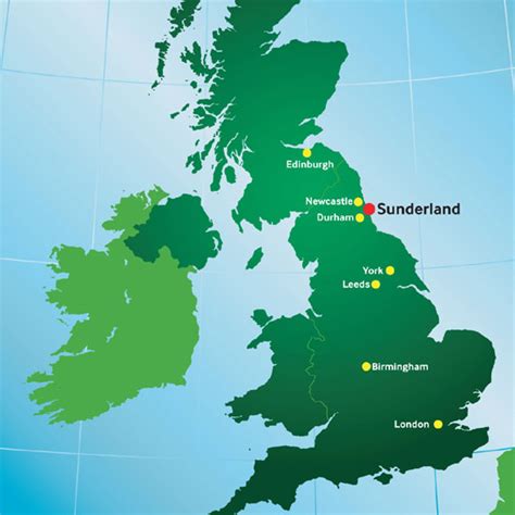 Sunderland Newcastle On Uk Location Map