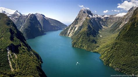 Milford Sound Fjord New Zealand Nature 1920x1080 Hd