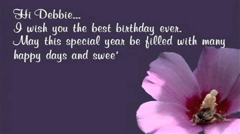 Happy Birthday Debbie Youtube