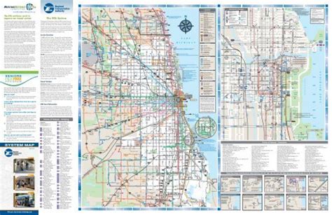 The Rta System Map Chicago Transit Authority