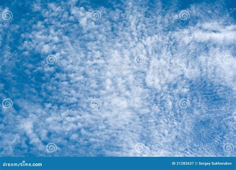 Blue Sky With Little Clouds Stock Image Image Of Freedom Atmosphere