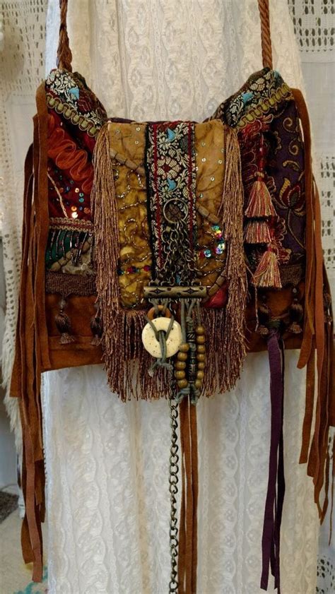 Details About Handmade Gypsy Cross Body Fringe Purse Hippie Boho