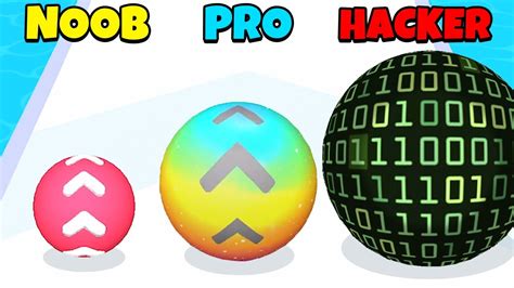 Noob Vs Pro Vs Hacker Level Up Balls Youtube