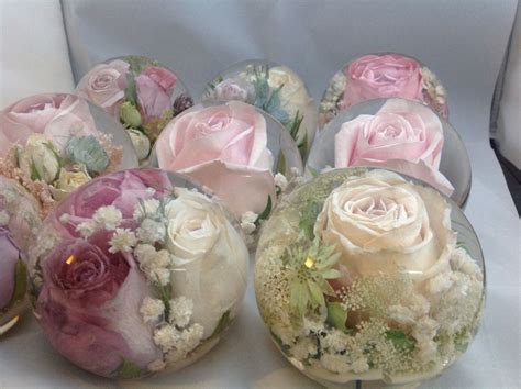 During the absorption process of the preserving iquid. Wedding flower paperweights , transforming your wedding ...