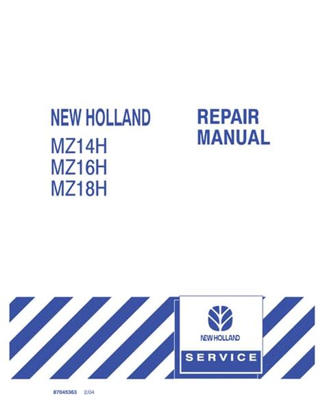 New Holland Mz14h Zero Turn Lawn Mower Service Repair Manualpdf