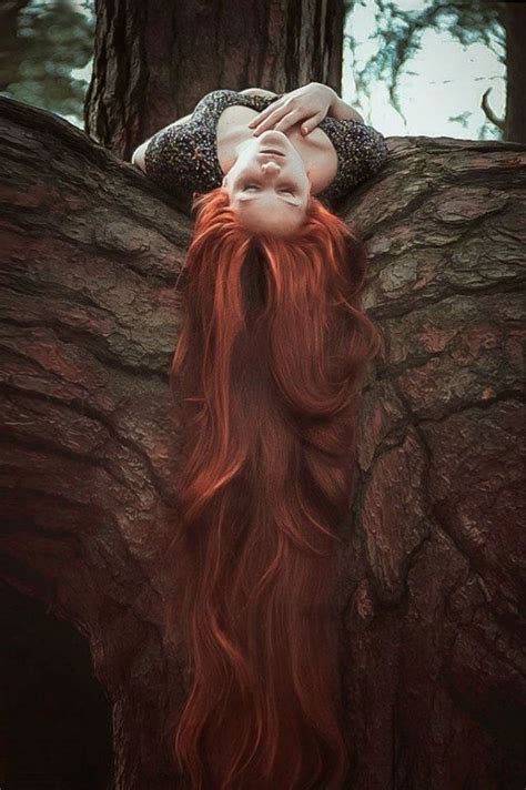 Photo Su The Green Long Red Hair Long Hair