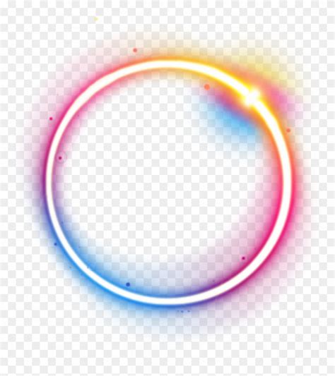 Transparent Neon Circle Neon Rainbow Circle Png Png Download