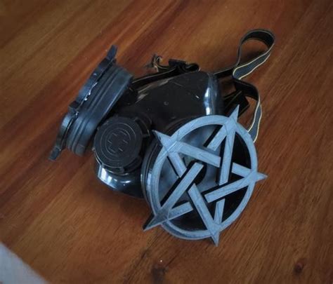 Custom Pentagram Gas Mask Etsy Gas Mask Mask Pentagram