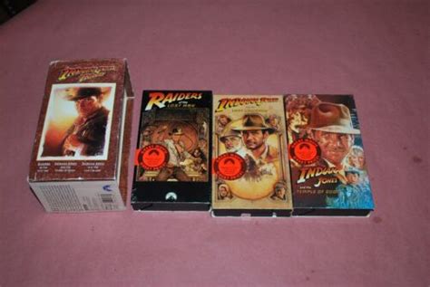 Indiana Jones Trilogy VHS Tapes Raiders Of The Lost Ark Last Crusade