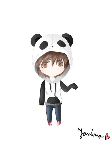 Chibi Panda Boy By Skyathekid On Deviantart