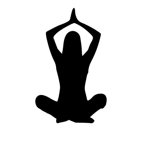 Maybe you would like to learn more about one of these? Sitting Yoga Pose Baddha Sukhasana Silhouette Vinyl ...