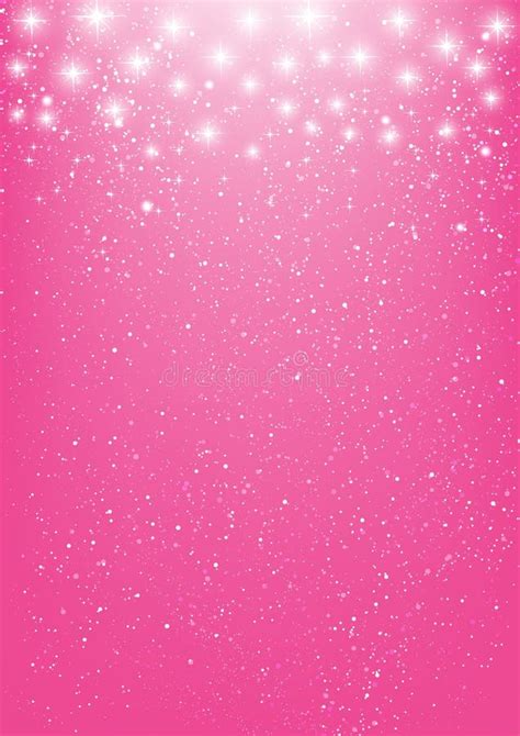 Shiny Stars On Pink Stock Vector Illustration Of Light 49206824
