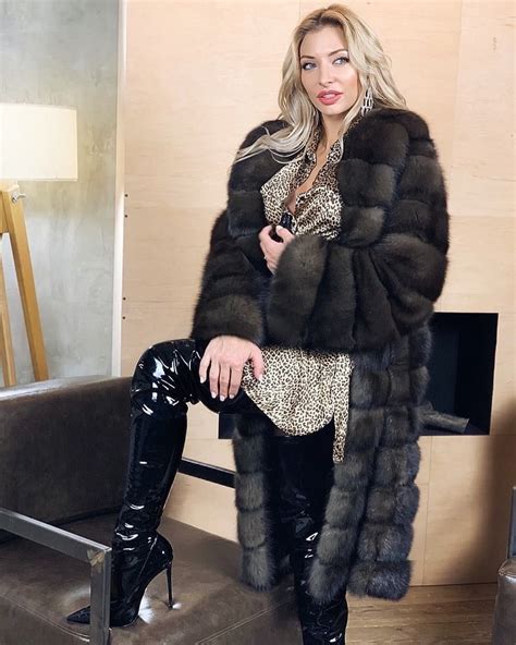 Pinterest Fur Fashion Fur Coats Women Leather Thigh High Boots