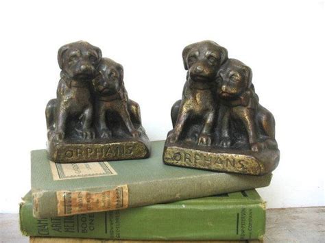 Vintage Hubley Cast Iron Orphan Bookend Puppies Dog Book Etsy