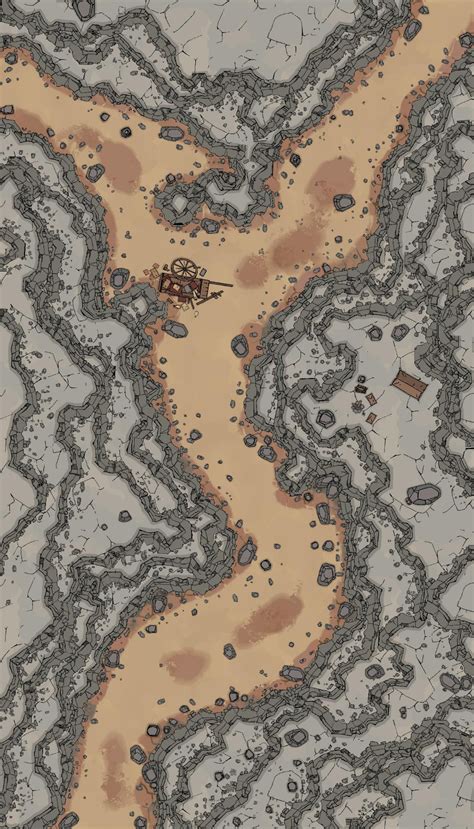 Canyon Encounter 20x35 Dnd World Map Dungeon Maps Fantasy Map
