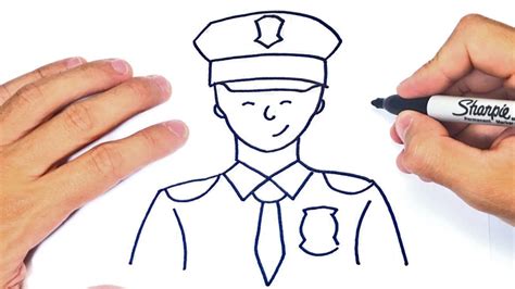 Cómo Dibujar Un Policia Paso A Paso Dibujo De Policia Youtube