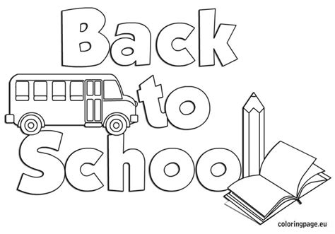Back To School Coloring Pages Dontlyme Images Collections