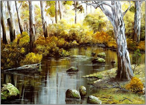 Australianbush George Phillips Nature Paintings Oil Painting