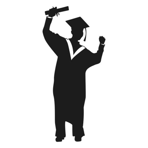 Female Graduate Cheering Silhouette Png And Svg Design For T Shirts