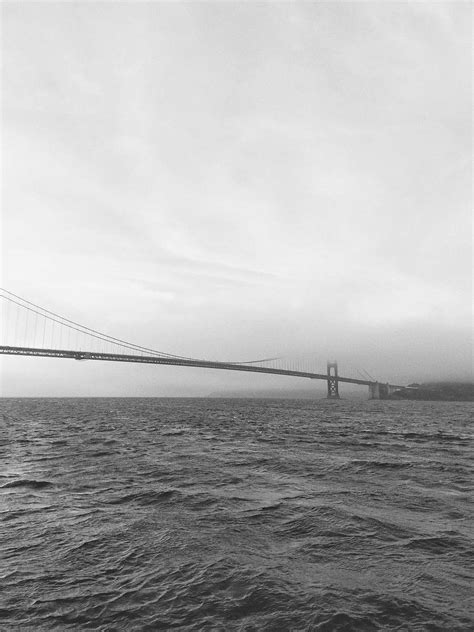 Grey Grayscale Photo Of Bridge Near Body Of Water Golden Gate Bridge