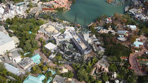 Photos Aerial Images Show Jurassic World Velocicoaster Ride System