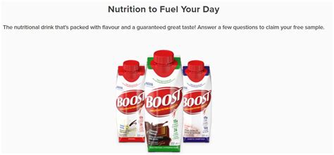 Boost Canada Get A Free Sample Of Boost Nutritional Drink Canadian