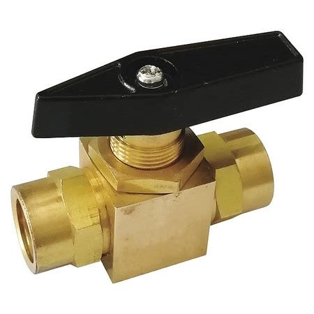 Zoro Select Fnpt Brass Ball Valve Inline G Pmfs Zoro