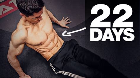 Get A “6 Pack” In 22 Days Home Ab Workout Youtube