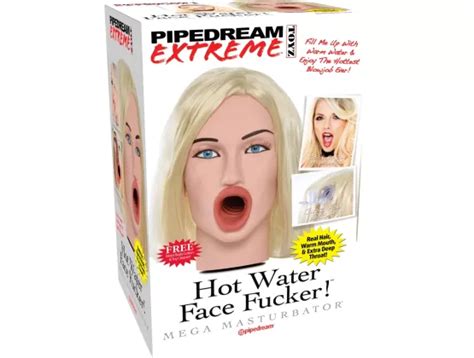 Pipedream Extreme Hot Water Face Fucker Blonde Cock Sucking Sex Doll