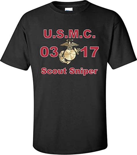 United States Marine Corps Mos 0317 Scout Sniper T Shirt