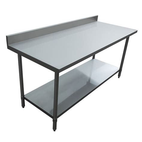 Excalibur Stainless Steel Prep Tables Stainless Backsplash Stainless