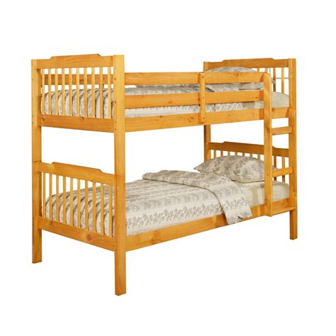 Home Sonata Honey Pine Twin Bed Frame At