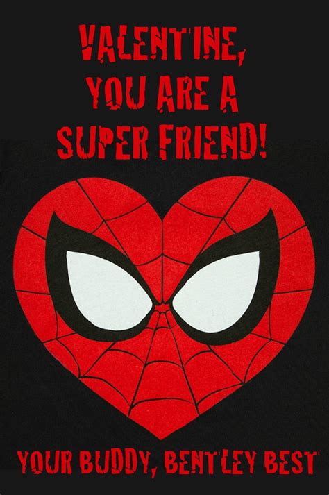 Spiderman Valentines Cards Etsy