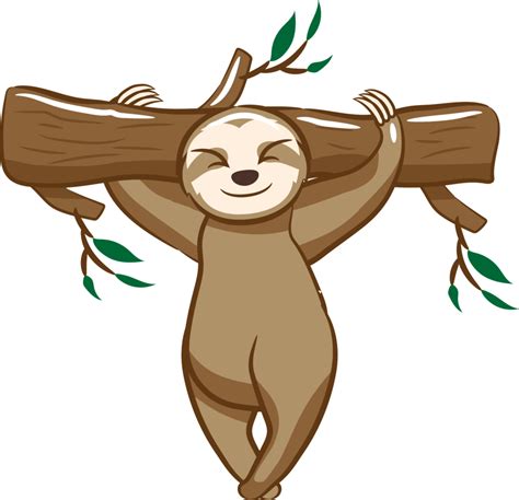 Sloth Png Graphic Clipart Design 19045669 Png