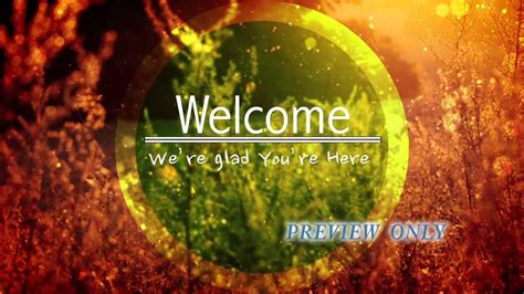 Delightful Fall Welcome Motion Background Youtube