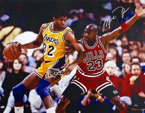 Michael jordan's legend only seems to grow in retirement. Lot Detail - Michael Jordan & Magic Johnson Incredible 36 ...