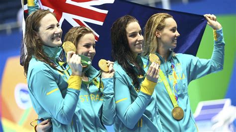 olympics rio 2016 australia s women take 4x100m freestyle gold with world record eurosport